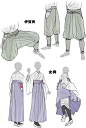 #设计秀# 来自摩耶薫子老师笔下的和服设计参考！巫女装束、羽织、伊贺袴等多种衣着~转需！ ​​​​