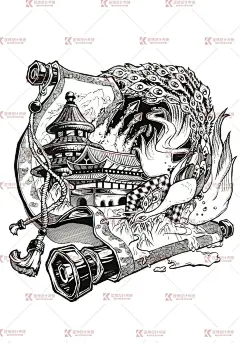 烦恼消失❗保姆级装饰画黑白稿