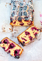 boysenberry lemon almond loaf: 