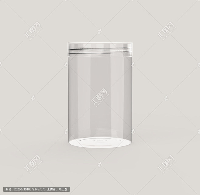 透明塑料罐子