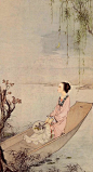 蔡岚白描不愧为“当代第一”，笔下“高洁”的仕女图令人挪不开眼