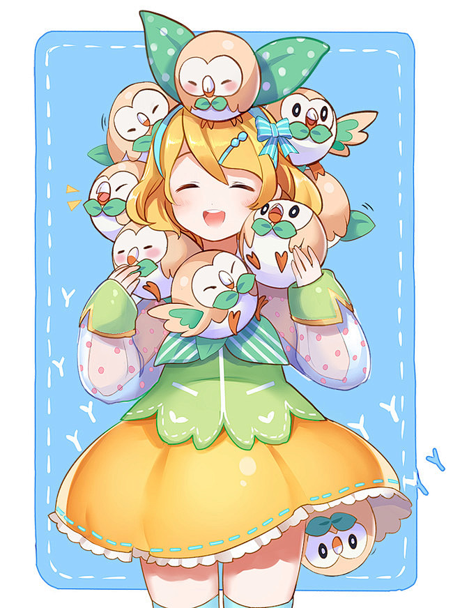 精灵宝可梦同人图插画壁纸木木枭铃半次元第一中文cos绘画小说社区