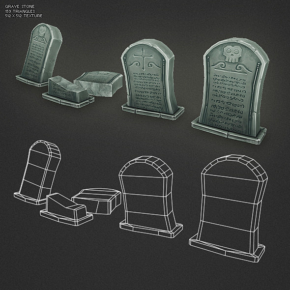 Low Poly Cemetery St...
