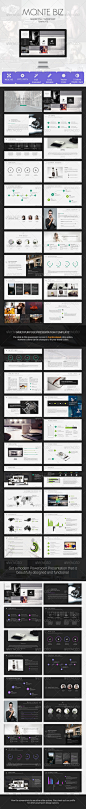 Monte Biz Presentation Template - Powerpoint Templates Presentation Templates