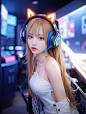 02878-2558813026-red earphones，blonde，(Blu ray_1