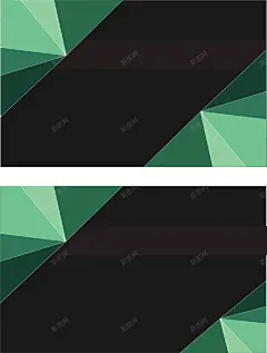 几何商务简约创意名片矢量图 矢量图 简约 绿色 平面广告 设计图片 免费下载 页面网页 平面电商 创意素材