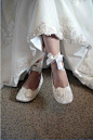 wedding # shoes # fashion # elegant #flat #bows