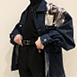 自主/RAF 19SS SIMONS 人像蓝色大牛仔夹克 朋克宽松男女外套 INS-淘宝网