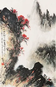 著名画家黎雄才山水画作，萧然独往，风格独特
黎雄才(1910~2001)，广东省肇庆人，祖籍广东省高要。当代国画家、美术教育家，岭南画派卓有成就的代表人物。擅长巨幅山水画，精于花鸟草虫，画作气势浑厚，自具风貌，被评论界称为&quot;黎家山水&quot;。
