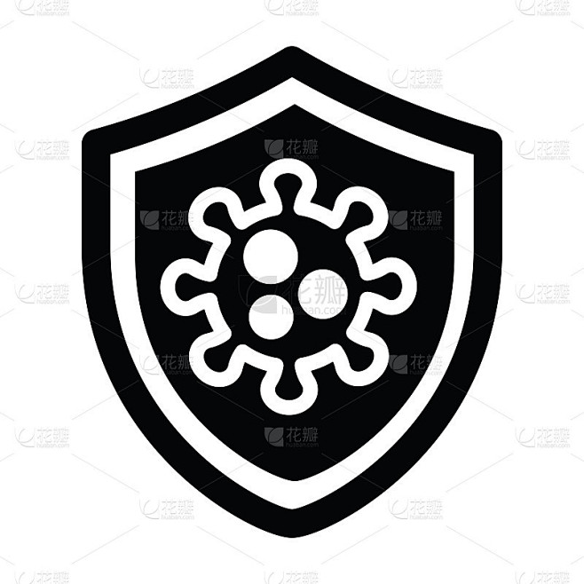 防病毒，保护，安全图标