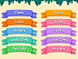 Tropical GUI Pack, ribbons by Inna Kovalchuk on Dribbble