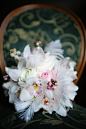 feather bouquet.