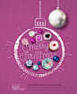 圣诞节合成创意装饰圣诞球海报ps设计素材