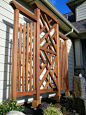 Wall Trellis, Chippendale Style, Clear Western Red Cedar