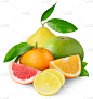 组物体,白色背景,柑橘属,垂直画幅,无人,生食,橙子,柠檬,柚子,部分