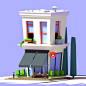 Low Poly Cafe : Low Poly Cafe from Lynn Chen concept art.