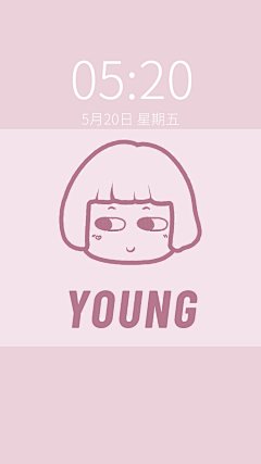 手绘可爱人像插画情侣壁纸