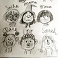 【SandyO分享】来自Amelie Graux的速写，喜欢这个画风的同学也可以看看引进的绘本《今天开始不吃手》《不是我，是狼》哦！果子插画课堂#插画# @果子YNZ