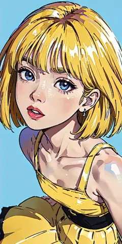 06166-2503288307-(masterpiece, high quality, highres,Highest picture quality),(Master's work),blue background,dynamic Angle,Solid color backgroun