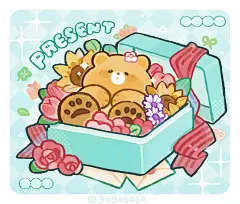 今天的爱是蓝色小熊礼盒 - 小红书