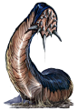 lindworm: I don't know what this is but I want to stat it. More like a caterpillar that will morph into a disgusting huge dragon type thing.