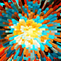 像素格子爆炸抽象背景019模板背景图片