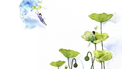 绿色小清新插画壁纸