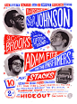 FFFFOUND! | GigPosters.com - Syl Johnson - J.c. Brooks And The Uptown Sound - Adam Fitz And The Part Timers - Stacks, The