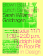 equalityindesign:
“ Excited for our second Brown Bag Lunch of the fall semester with architecture critic and historian Sarah Williams Goldhagen.
Read more about her work here, and read this great argument about why Denise Scott Brown deserves the...