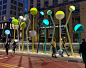 灯光装置 |艺术家Jorge Pardo街区改造艺术项目