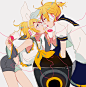 VOCALOID  蕉橘  镜音双子  twi@loco_mo02
