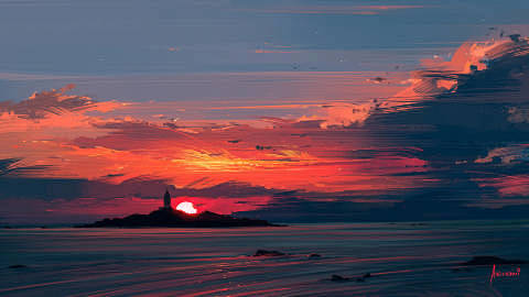 夕阳