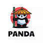 标志熊猫吉祥物卡通风格图片素材