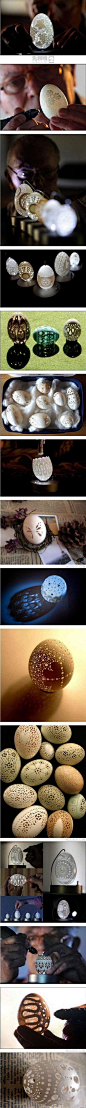 令人难以置信的蛋壳雕刻！