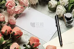 字母之间的花