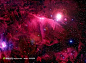 深红混沌太空星河创意图片设计