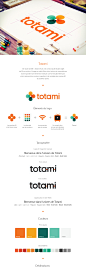 Totami - Branding : Totami réuni une communauté de gens âgés de 55 ans et plus. L’image se valait d’être rétro, techno et rassembleuse tout en gardant une dimension ludique. Les formes géométriques et le traitement des couleurs appellent à la nostalgie de
