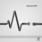 Safety belt volkswagen poster