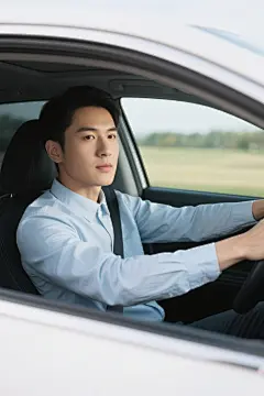 专车司机职业人物肖像