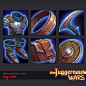 Props, Armor, Weapon, Julia Titova : Items / stuff for Action RPG MOBA game Juggernaut Wars - https://jw.my.com/