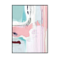 简约现代客厅抽象装饰画卧室床头抽象油画粉色温馨壁画玄关艺术画-淘宝网