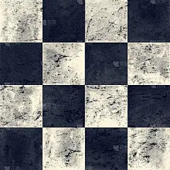 蓝色、藏青色、靛蓝和白色格子的复古格纹无缝纹理。水彩手绘模式