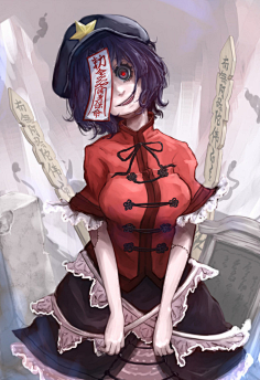 动漫人物二次悬疑灵异底图素材