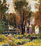 美国浪漫主义、印象派画家 Daniel Garber