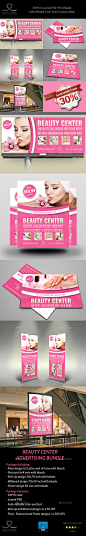 Beauty Center Advertising Bundle - Signage Print Templates