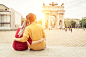 Romantic couple enjoying the sunset watching the monuments in th by Cristian Negroni on 500px