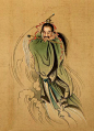 清代宫廷画师禹之鼎的八仙图
神行俊逸，造型精致
