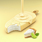 3D-icecream - lemon pie Adverstising Imagery : ice cream posters - full cgi images