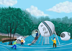 用锅唱歌的设计师采集到X星空主题乐园