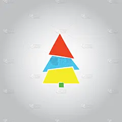 彩色的圣诞树为任何有关圣诞节的东西